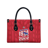 Personalized Haiti Football Leather Bag Les Grenadiers Made History Once Again Red Color - Wonder Print Shop