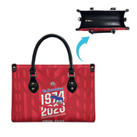 Personalized Haiti Football Leather Bag Les Grenadiers Made History Once Again Red Color - Wonder Print Shop