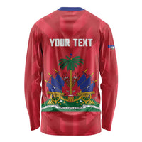 Personalized Haiti Football Long Sleeve Shirt Les Grenadiers Made History Once Again Red Color - Wonder Print Shop
