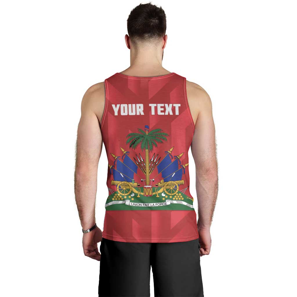 Personalized Haiti Football Men Tank Top Les Grenadiers Made History Once Again Red Color - Wonder Print Shop