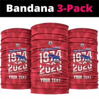 Personalized Haiti Football Neck Gaiter Les Grenadiers Made History Once Again Red Color - Wonder Print Shop