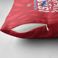 Personalized Haiti Football Pillow Cover Les Grenadiers Made History Once Again Red Color - Wonder Print Shop