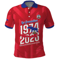 Personalized Haiti Football Polo Shirt Les Grenadiers Made History Once Again Red Color - Wonder Print Shop
