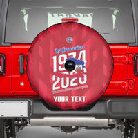 Personalized Haiti Football Spare Tire Cover Les Grenadiers Made History Once Again Red Color - Wonder Print Shop