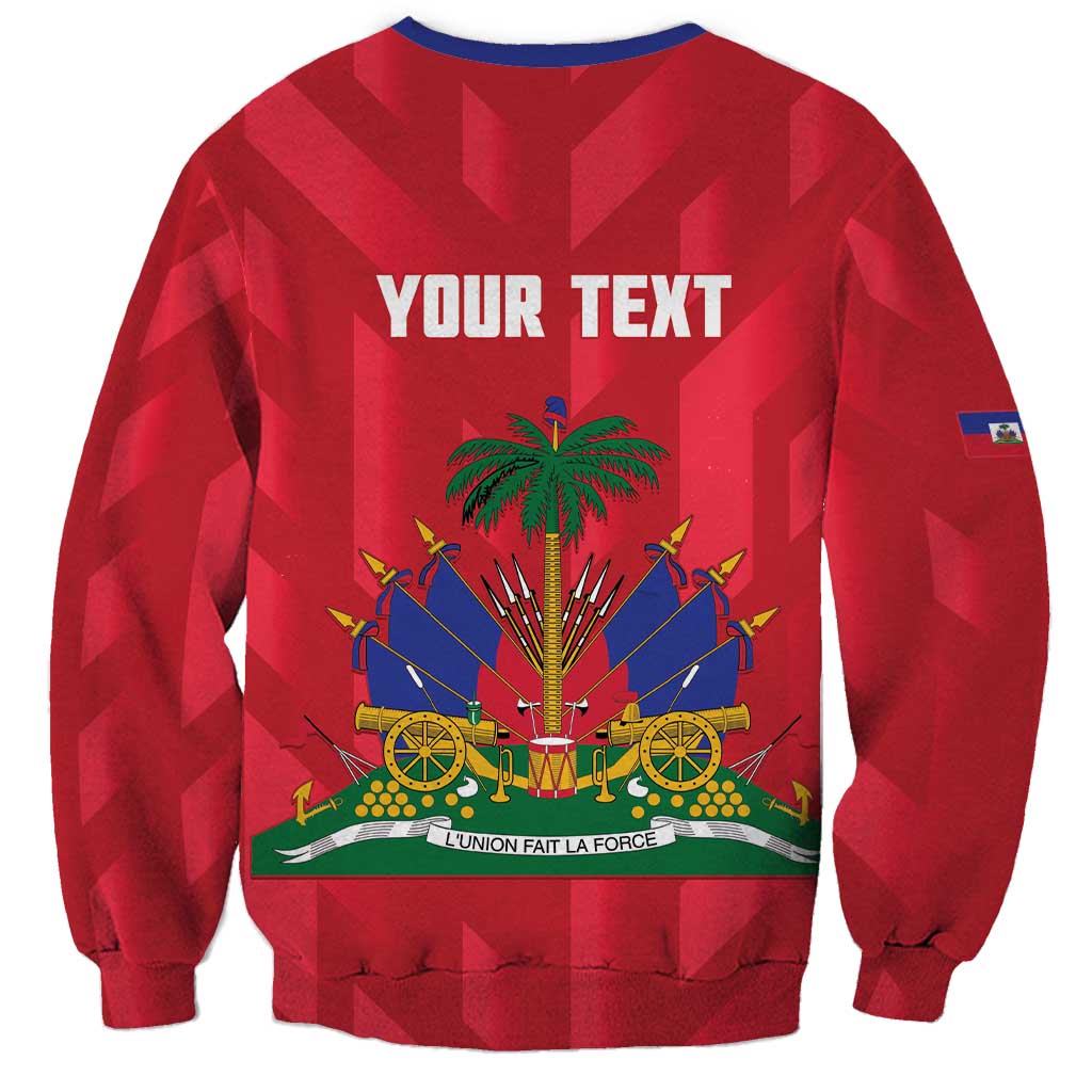 Personalized Haiti Football Sweatshirt Les Grenadiers Made History Once Again Red Color - Wonder Print Shop