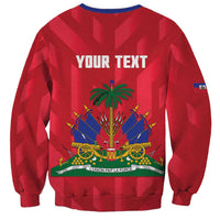 Personalized Haiti Football Sweatshirt Les Grenadiers Made History Once Again Red Color - Wonder Print Shop