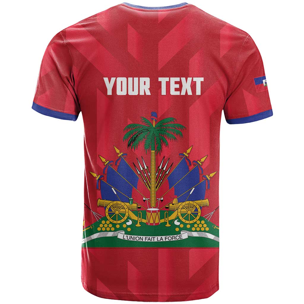 Personalized Haiti Football T Shirt Les Grenadiers Made History Once Again Red Color - Wonder Print Shop