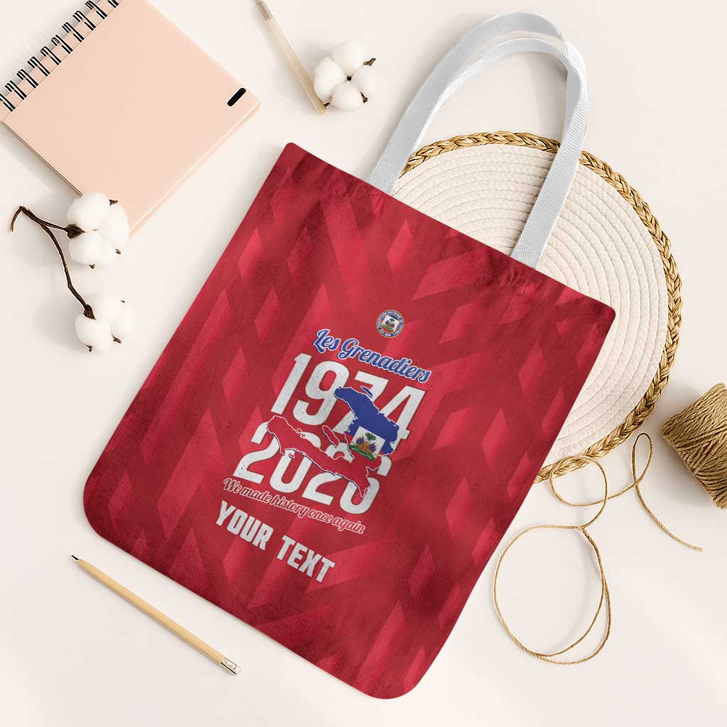 Personalized Haiti Football Tote Bag Les Grenadiers Made History Once Again Red Color - Wonder Print Shop