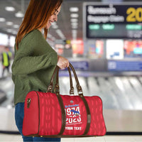 Personalized Haiti Football Travel Bag Les Grenadiers Made History Once Again Red Color - Wonder Print Shop