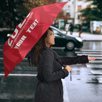 Personalized Haiti Football Umbrella Les Grenadiers Made History Once Again Red Color - Wonder Print Shop