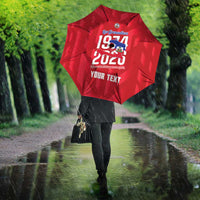 Personalized Haiti Football Umbrella Les Grenadiers Made History Once Again Red Color - Wonder Print Shop