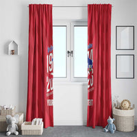 Personalized Haiti Football Window Curtain Les Grenadiers Made History Once Again Red Color - Wonder Print Shop