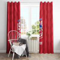 Personalized Haiti Football Window Curtain Les Grenadiers Made History Once Again Red Color - Wonder Print Shop