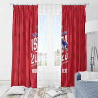 Personalized Haiti Football Window Curtain Les Grenadiers Made History Once Again Red Color - Wonder Print Shop