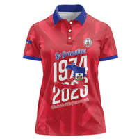 Personalized Haiti Football Women Polo Shirt Les Grenadiers Made History Once Again Red Color - Wonder Print Shop
