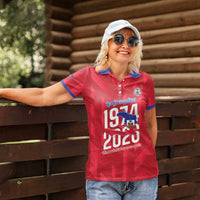Personalized Haiti Football Women Polo Shirt Les Grenadiers Made History Once Again Red Color - Wonder Print Shop