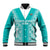 Custom South Africa Rugby Baseball Jacket Go Champions Springboks - Teal Version - Wonder Print Shop