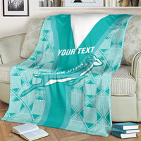 Custom South Africa Rugby Blanket Go Champions Springboks - Teal Version LT14