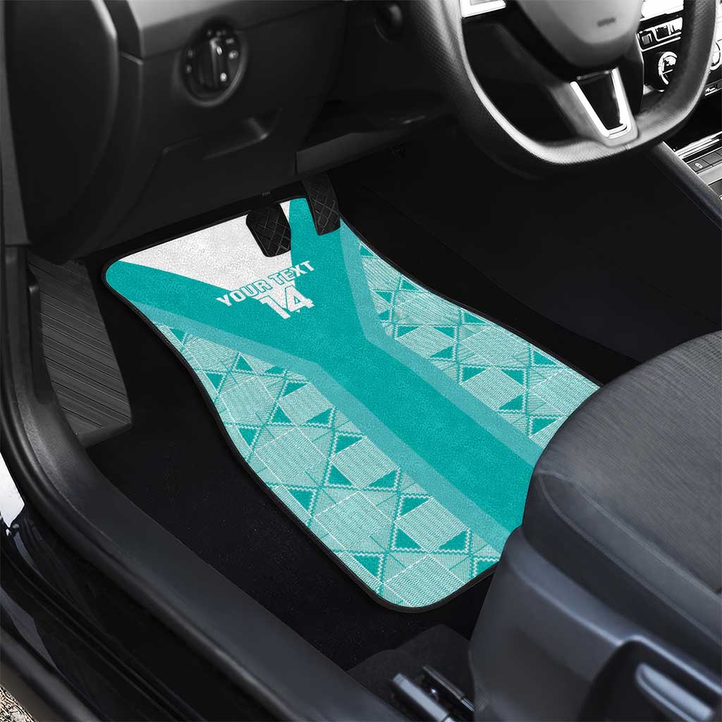 Custom South Africa Rugby Car Mats Go Champions Springboks - Teal Version - Wonder Print Shop
