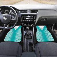 Custom South Africa Rugby Car Mats Go Champions Springboks - Teal Version - Wonder Print Shop
