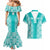 Custom South Africa Rugby Couples Matching Mermaid Dress and Hawaiian Shirt Go Champions Springboks - Teal Version - Wonder Print Shop