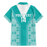 Custom South Africa Rugby Family Matching Mermaid Dress and Hawaiian Shirt Go Champions Springboks - Teal Version - Wonder Print Shop