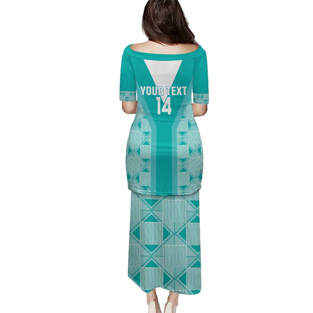 Custom South Africa Rugby Puletasi Go Champions Springboks - Teal Version - Wonder Print Shop