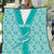 Custom South Africa Rugby Quilt Go Champions Springboks - Teal Version - Wonder Print Shop