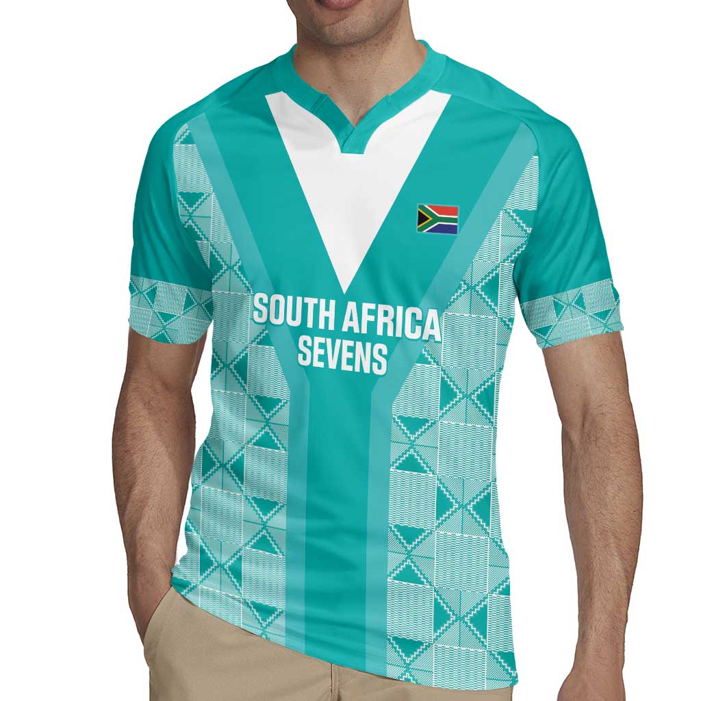 Custom South Africa Rugby Rugby Jersey Go Champions Springboks - Teal Version - Wonder Print Shop