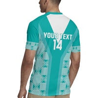 Custom South Africa Rugby Rugby Jersey Go Champions Springboks - Teal Version - Wonder Print Shop
