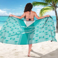 Custom South Africa Rugby Sarong Go Champions Springboks - Teal Version - Wonder Print Shop