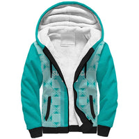 Custom South Africa Rugby Sherpa Hoodie Go Champions Springboks - Teal Version - Wonder Print Shop