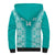 Custom South Africa Rugby Sherpa Hoodie Go Champions Springboks - Teal Version - Wonder Print Shop