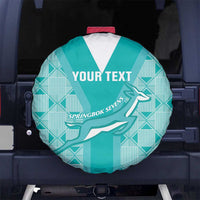 Custom South Africa Rugby Spare Tire Cover Go Champions Springboks - Teal Version - Wonder Print Shop