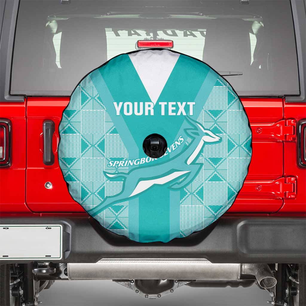 Custom South Africa Rugby Spare Tire Cover Go Champions Springboks - Teal Version - Wonder Print Shop