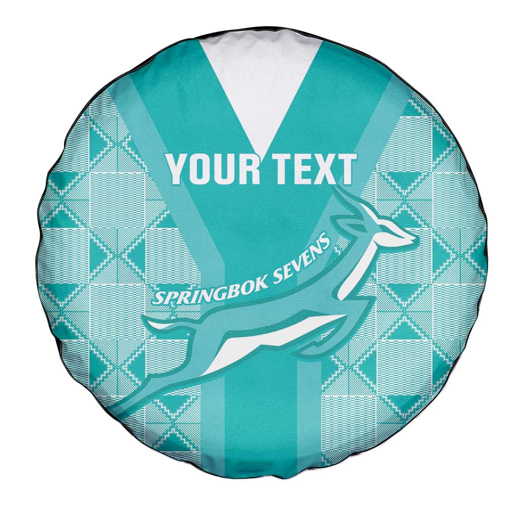 Custom South Africa Rugby Spare Tire Cover Go Champions Springboks - Teal Version - Wonder Print Shop