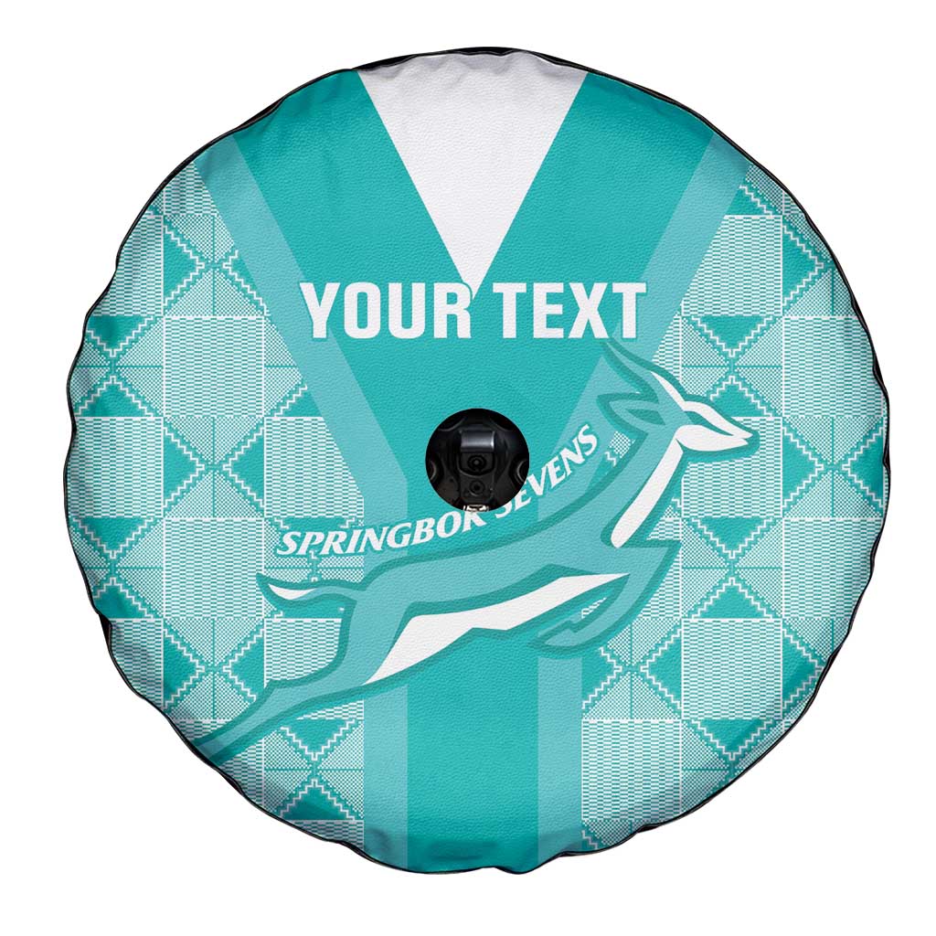 Custom South Africa Rugby Spare Tire Cover Go Champions Springboks - Teal Version - Wonder Print Shop