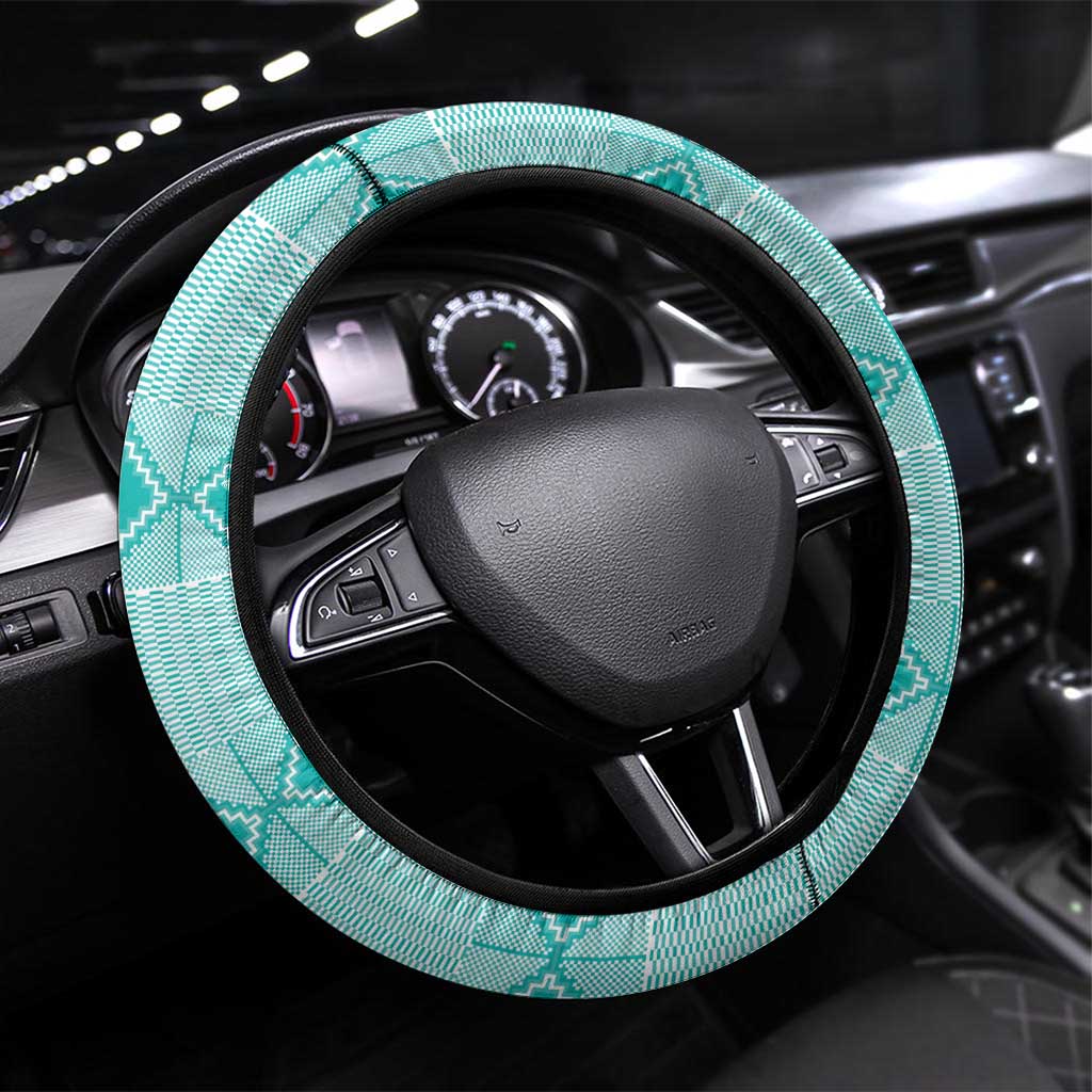 South Africa Rugby Steering Wheel Cover Go Champions Springboks - Teal Version - Wonder Print Shop