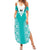 Custom South Africa Rugby Summer Maxi Dress Go Champions Springboks - Teal Version - Wonder Print Shop