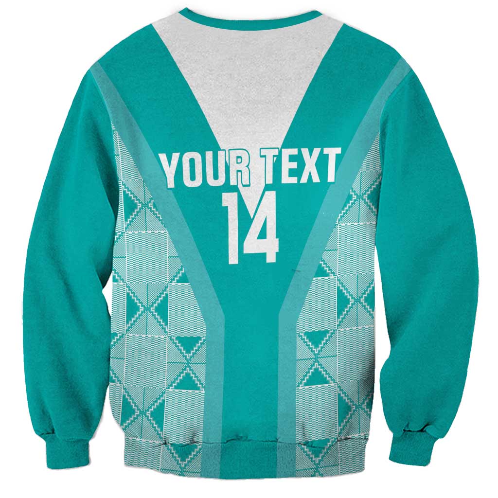 Custom South Africa Rugby Sweatshirt Go Champions Springboks - Teal Version - Wonder Print Shop