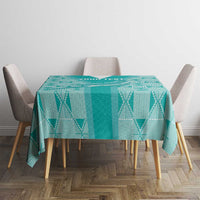 Custom South Africa Rugby Tablecloth Go Champions Springboks - Teal Version - Wonder Print Shop
