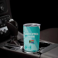 Custom South Africa Rugby Tumbler Cup Go Champions Springboks - Teal Version - Wonder Print Shop