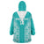 Custom South Africa Rugby Wearable Blanket Hoodie Go Champions Springboks - Teal Version - Wonder Print Shop