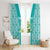 Custom South Africa Rugby Window Curtain Go Champions Springboks - Teal Version - Wonder Print Shop