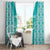 Custom South Africa Rugby Window Curtain Go Champions Springboks - Teal Version - Wonder Print Shop