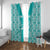 Custom South Africa Rugby Window Curtain Go Champions Springboks - Teal Version - Wonder Print Shop