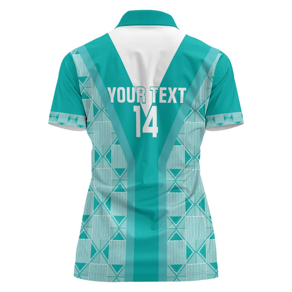 Custom South Africa Rugby Women Polo Shirt Go Champions Springboks - Teal Version - Wonder Print Shop