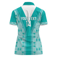 Custom South Africa Rugby Women Polo Shirt Go Champions Springboks - Teal Version - Wonder Print Shop