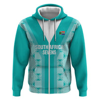 Custom South Africa Rugby Zip Hoodie Go Champions Springboks - Teal Version - Wonder Print Shop