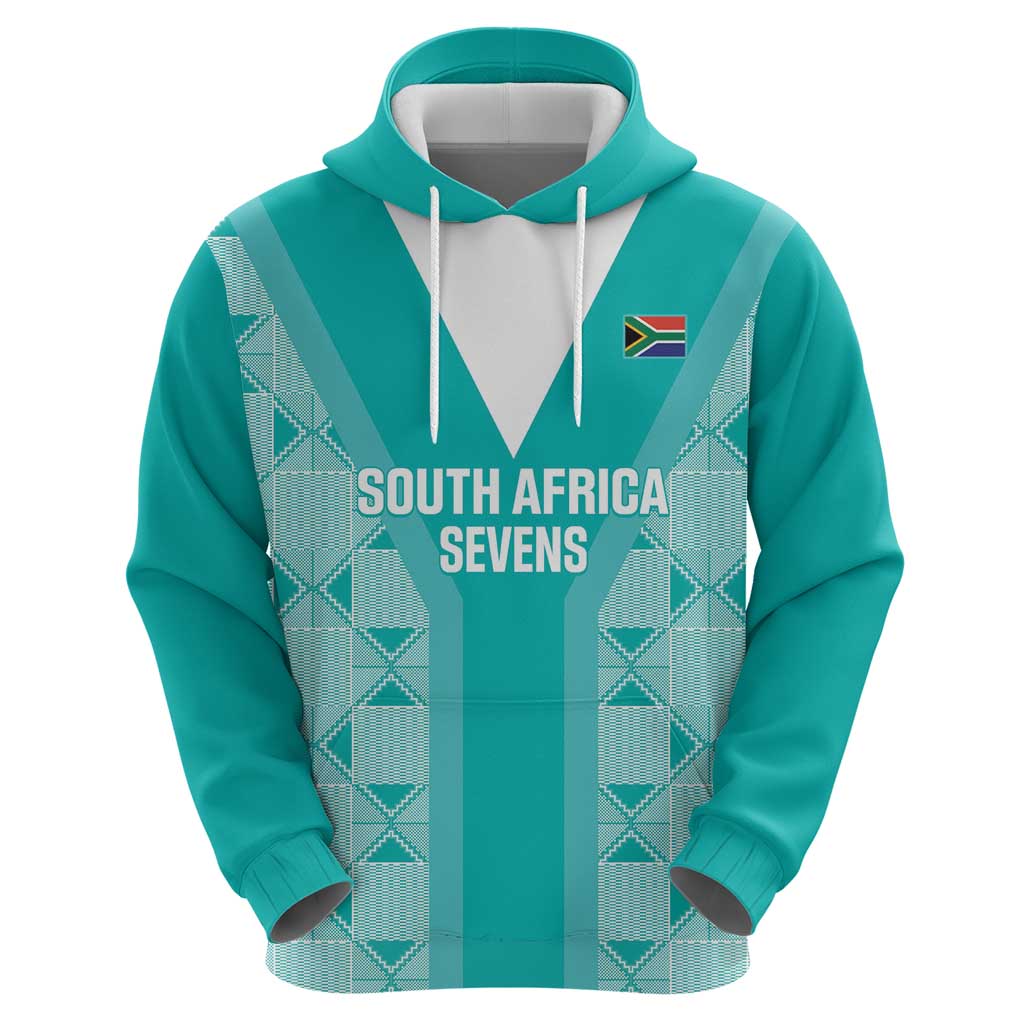 Custom South Africa Rugby Zip Hoodie Go Champions Springboks - Teal Version - Wonder Print Shop
